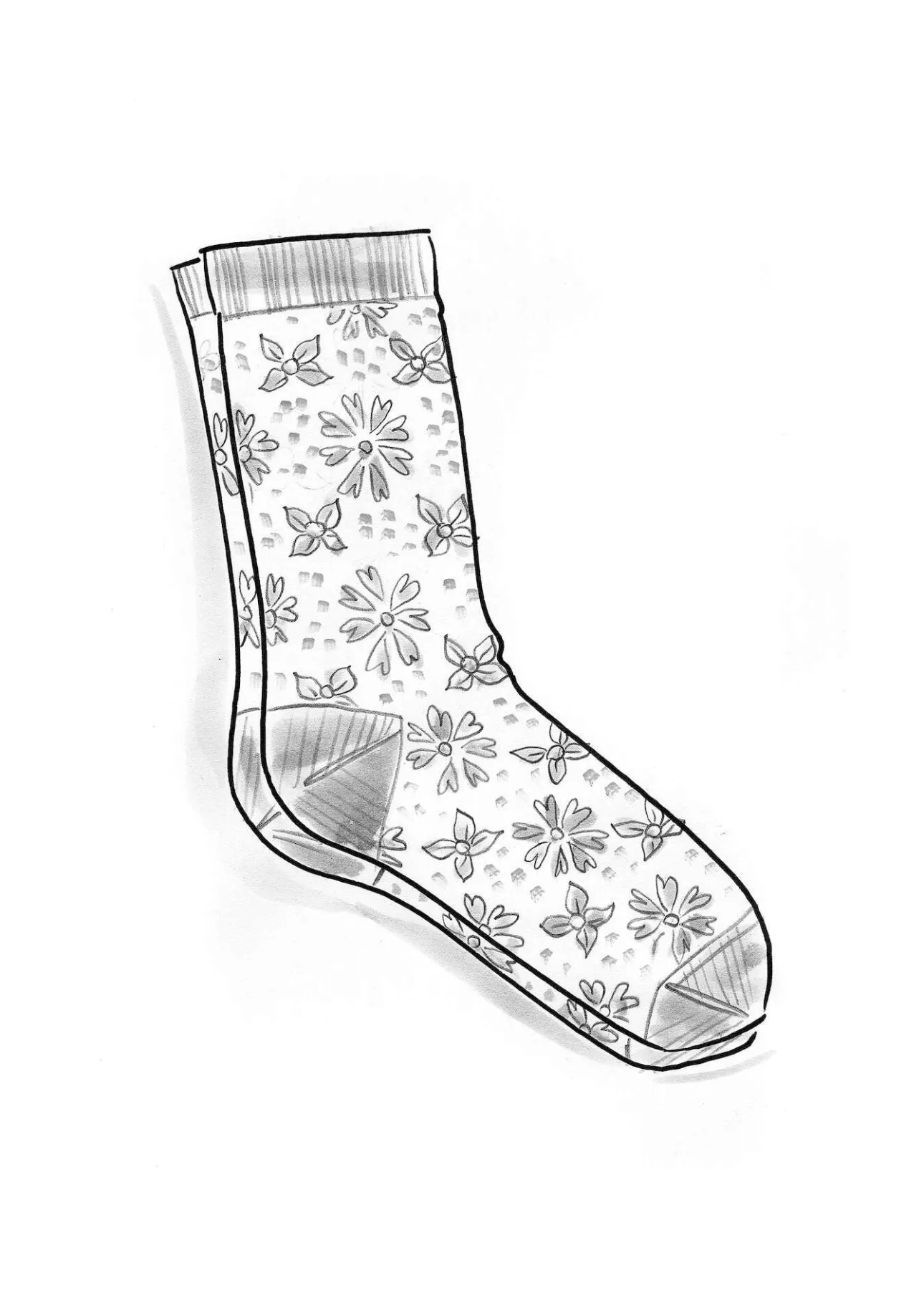 Gudrun Sjödén Socken „Freja“ aus Bio-Baumwolle> Accessoires