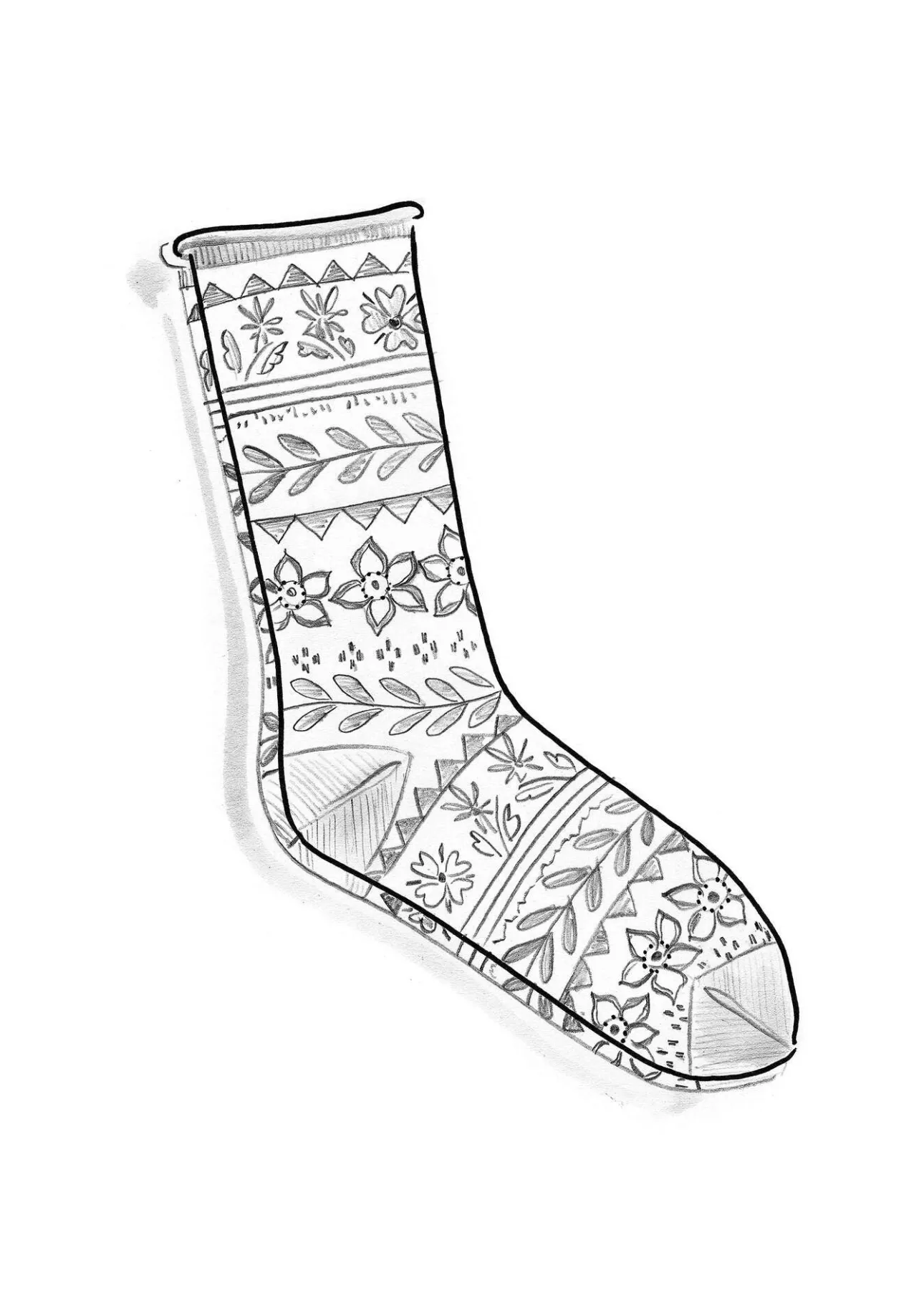 Gudrun Sjödén Socken „Twinkle“ aus Wollfrottee> Accessoires