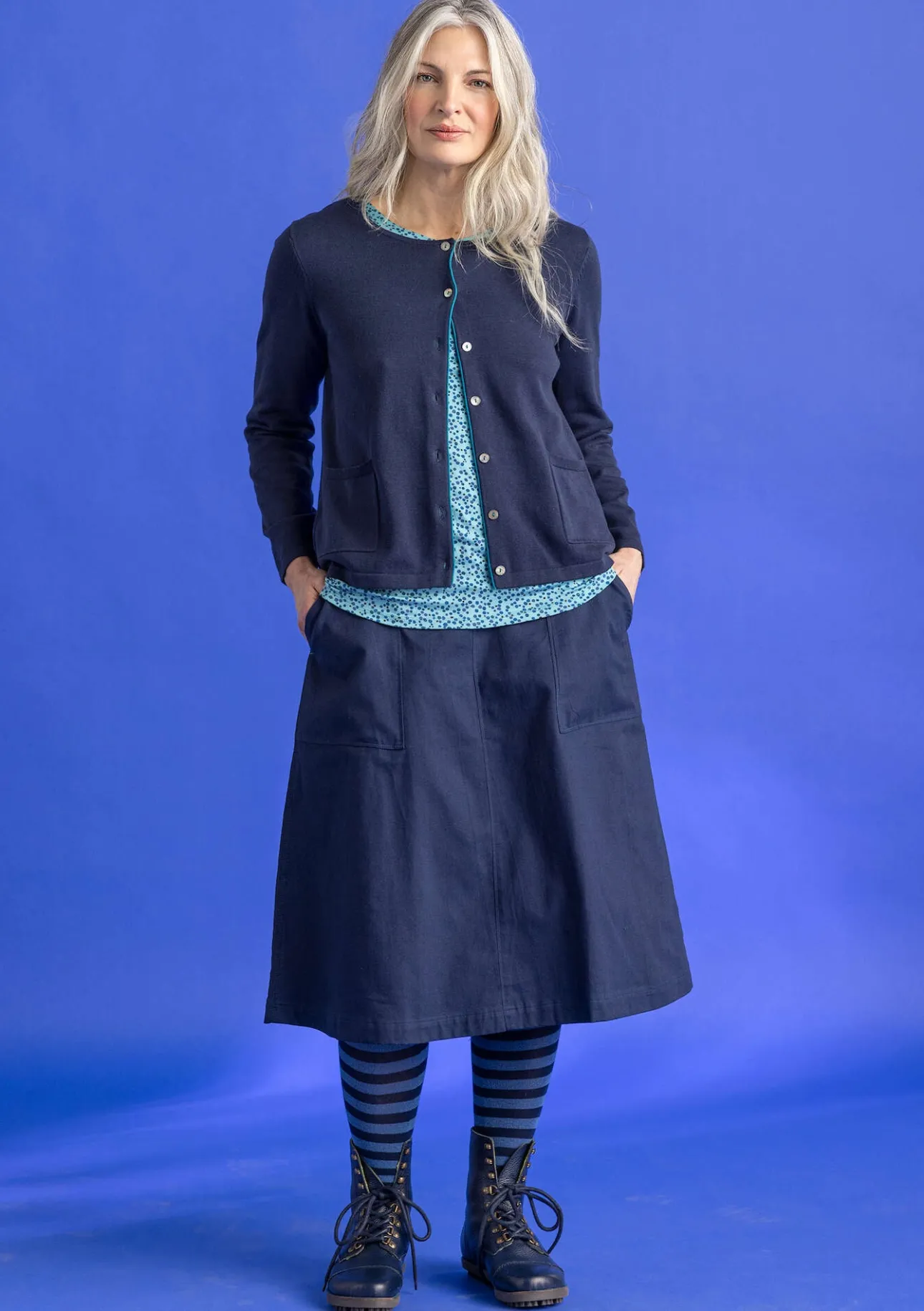 Gudrun Sjödén Strickjacke aus Bio-/Recycling-Baumwolle> Strickjacken