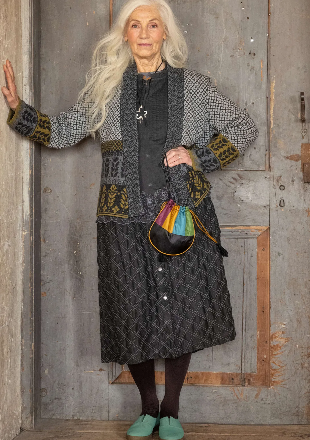 Gudrun Sjödén Strickjacke „Edda“ aus Recycling-Wollgemisch> Strickjacken