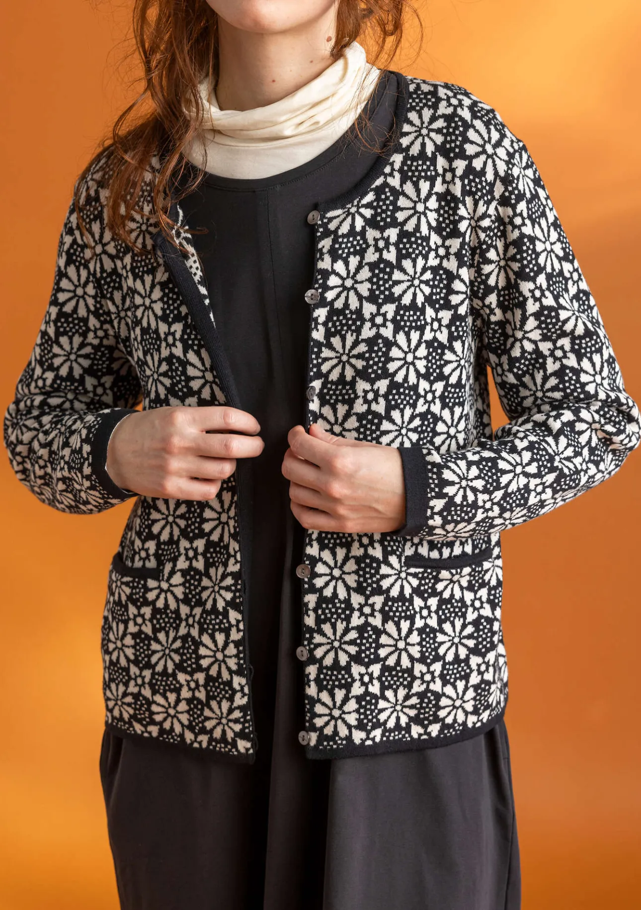 Gudrun Sjödén Strickjacke „Freja“ aus Bio-/Recycling-Baumwolle> Strickjacken