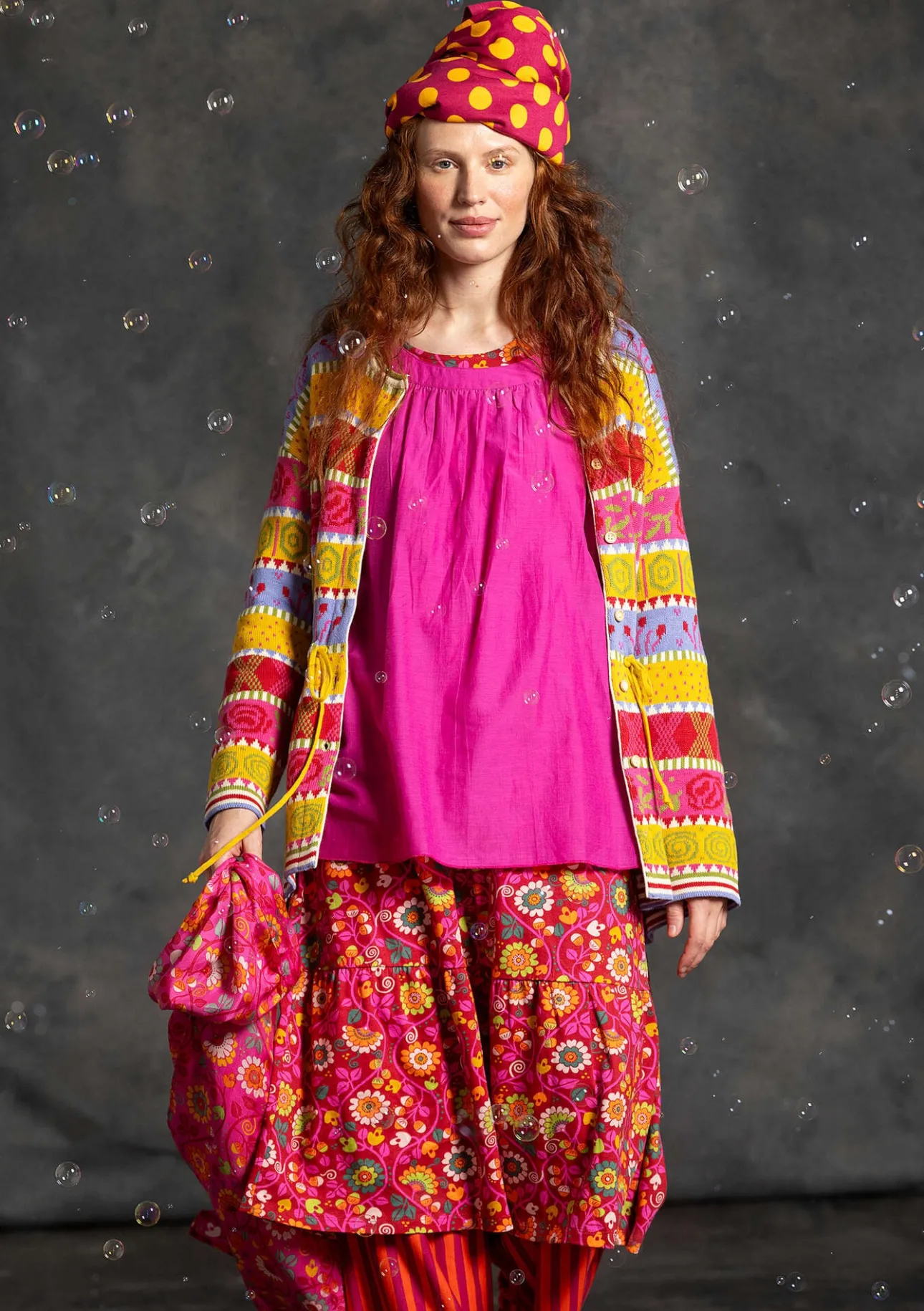 Gudrun Sjödén Strickjacke „Klara“ aus Bio-/Recycling-Baumwolle> Strickjacken