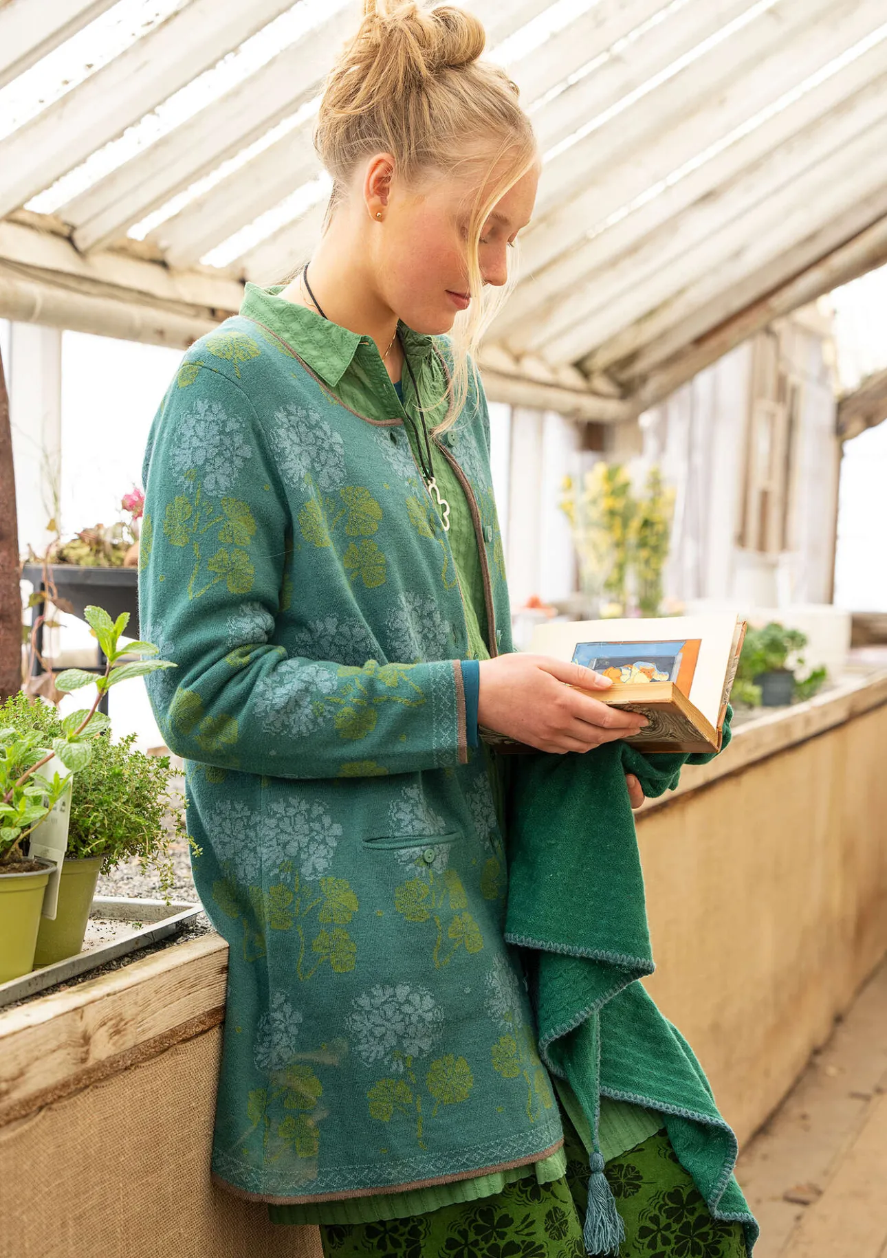 Gudrun Sjödén Strickjacke „Mårbacka“ aus Bio-/Recycling-Baumwolle> Strickjacken