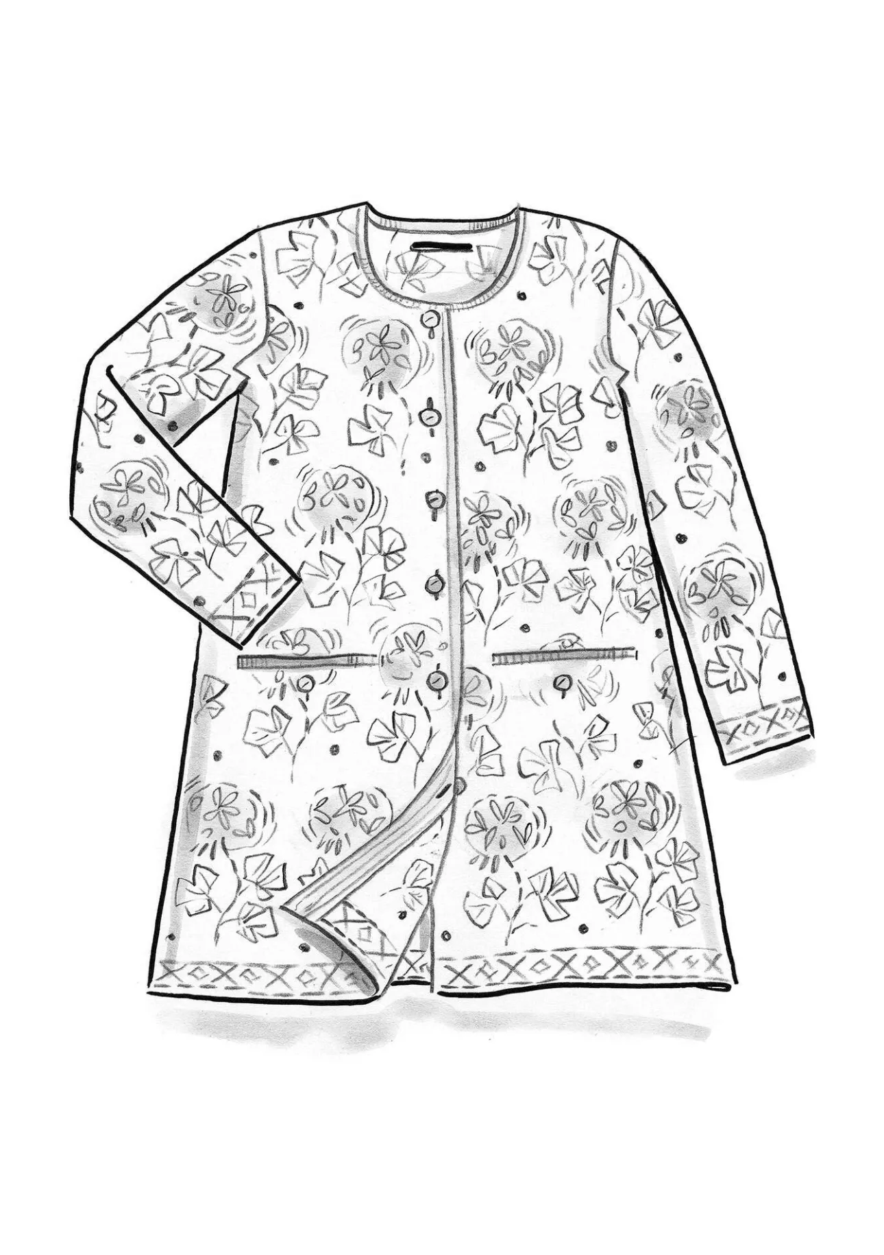 Gudrun Sjödén Strickjacke „Mårbacka“ aus Bio-/Recycling-Baumwolle> Strickjacken