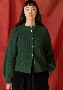 Gudrun Sjödén Strickjacke „Vinternatt“ aus Bio- und Recycling-Baumwolle/Alpakawollgemisch> Strickjacken