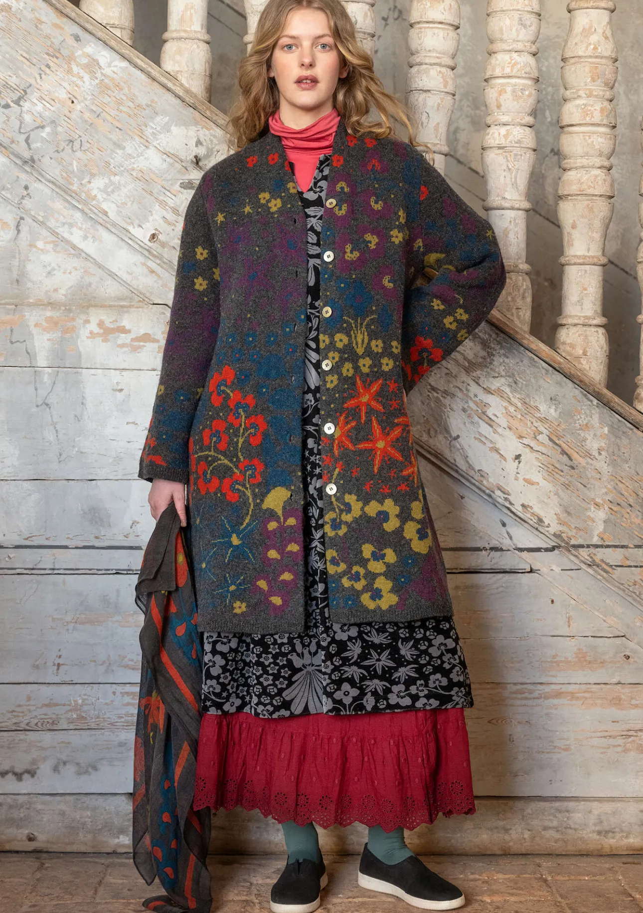 Gudrun Sjödén Strickmantel „Saga“ aus Recycling-Wolle> Jacken & Mäntel|Strickjacken