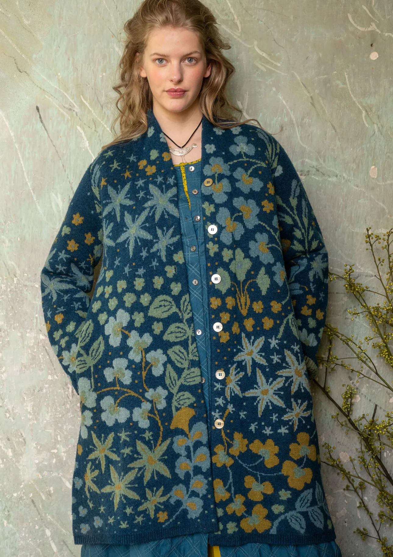 Gudrun Sjödén Strickmantel „Saga“ aus Recycling-Wolle> Jacken & Mäntel|Strickjacken