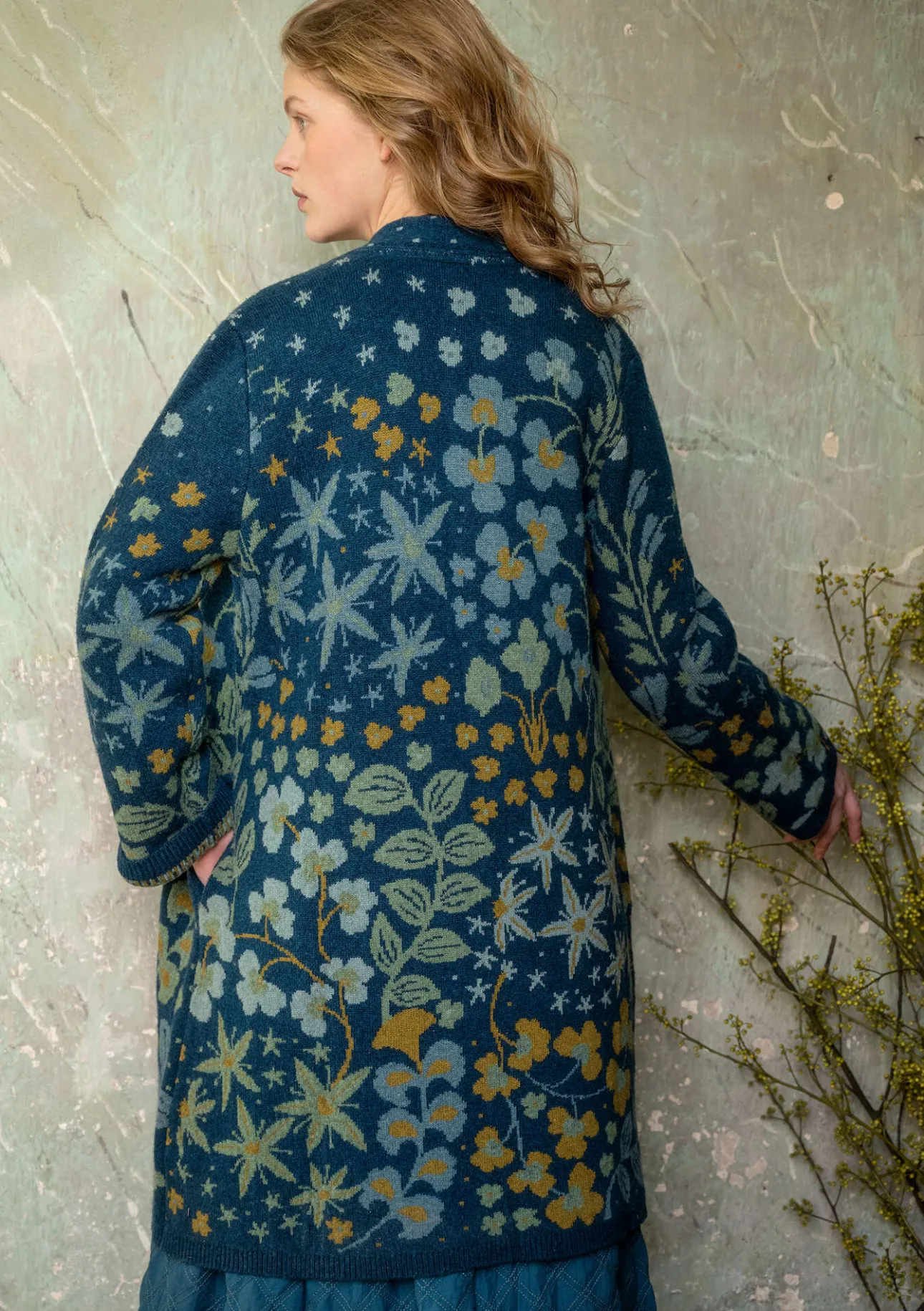 Gudrun Sjödén Strickmantel „Saga“ aus Recycling-Wolle> Jacken & Mäntel|Strickjacken