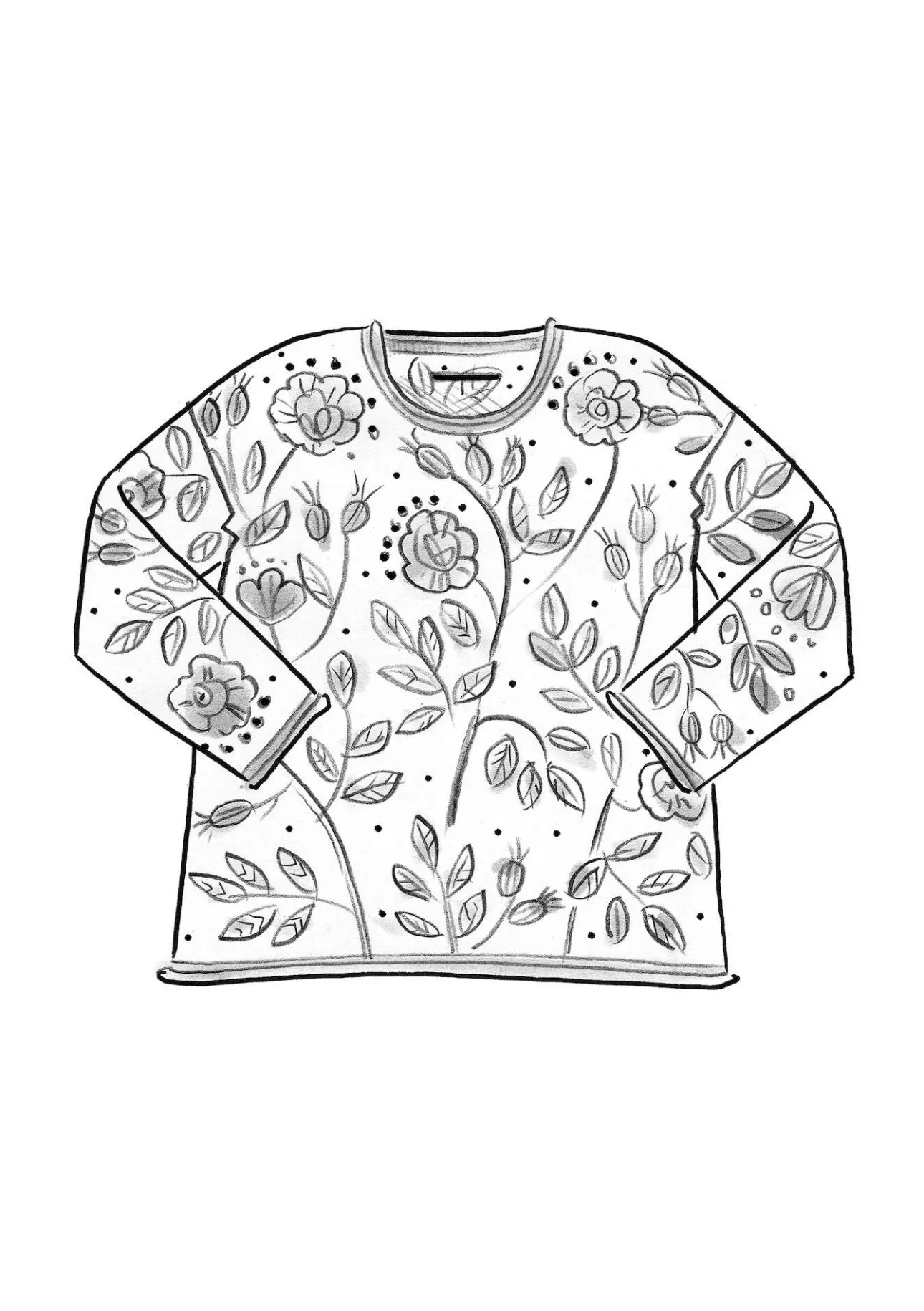Gudrun Sjödén Strickpullover „Nyponros“ aus Bio-/Recycling-Baumwolle> Pullover & Shirts