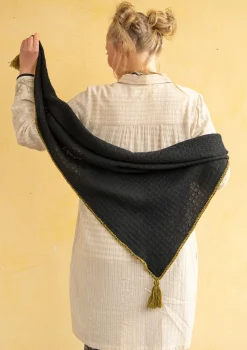 Gudrun Sjödén Strickschal aus Lammwolle/ Recycling-Wolle> Accessoires