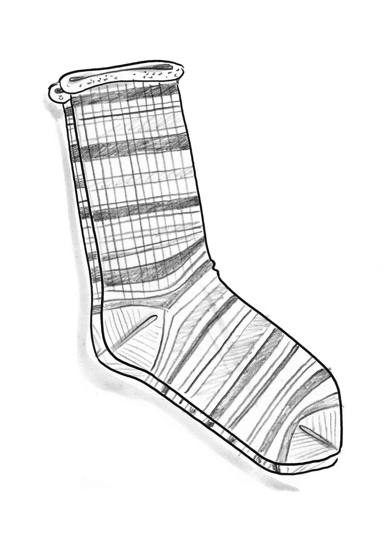 Gudrun Sjödén Stricksocken aus Lammwolle/Recycling-Wolle> Accessoires