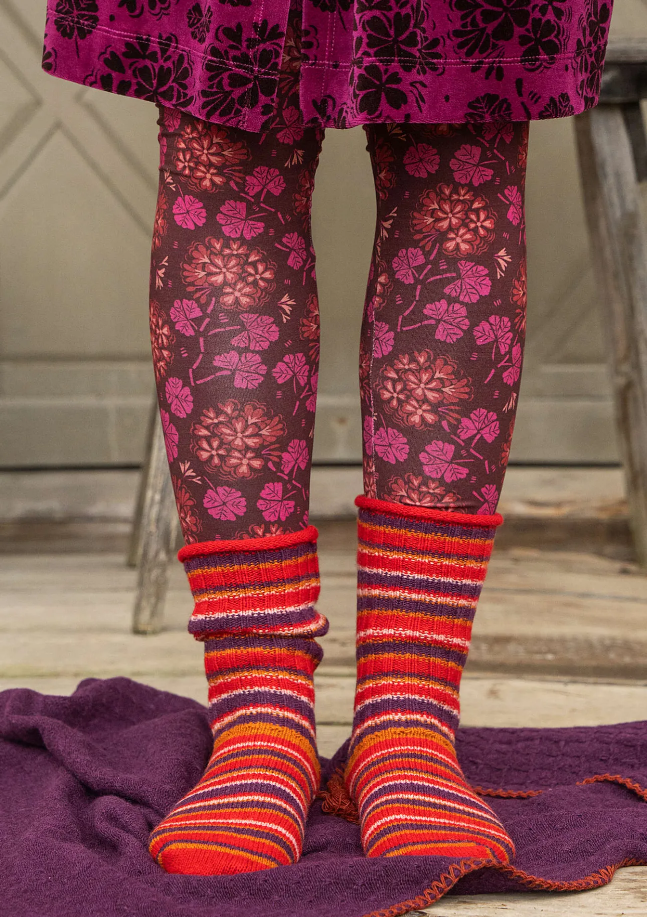Gudrun Sjödén Stricksocken aus Lammwolle/Recycling-Wolle> Accessoires