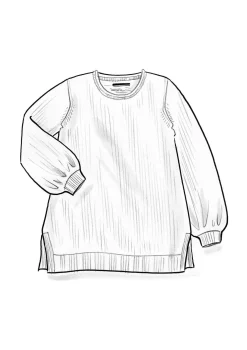 Gudrun Sjödén Stricktunika „Vinternatt“ aus Bio- und Recycling-Baumwolle/Alpakawollgemisch><noscript><img width=