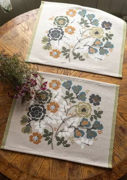 Gudrun Sjödén Tischset „Wild rose“ aus Bio-Baumwolle> Tischdecken & -läufer|Küche & Esszimmer