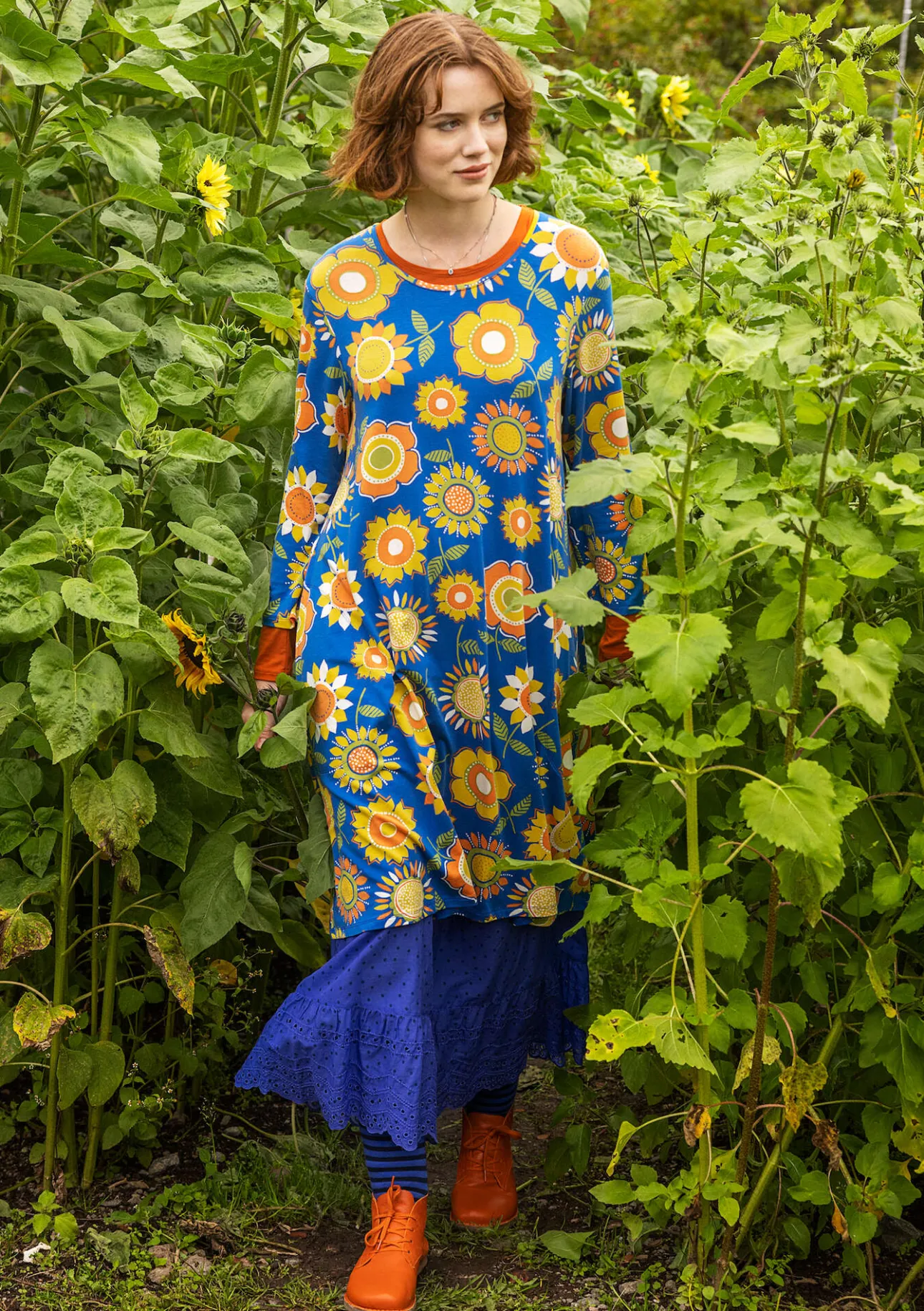 Gudrun Sjödén Trikotkleid „Sunflower“ aus Lyocell/Elasthan> Kleider