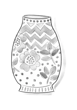Gudrun Sjödén Vase „Wild rose“ aus Keramik><noscript><img width=