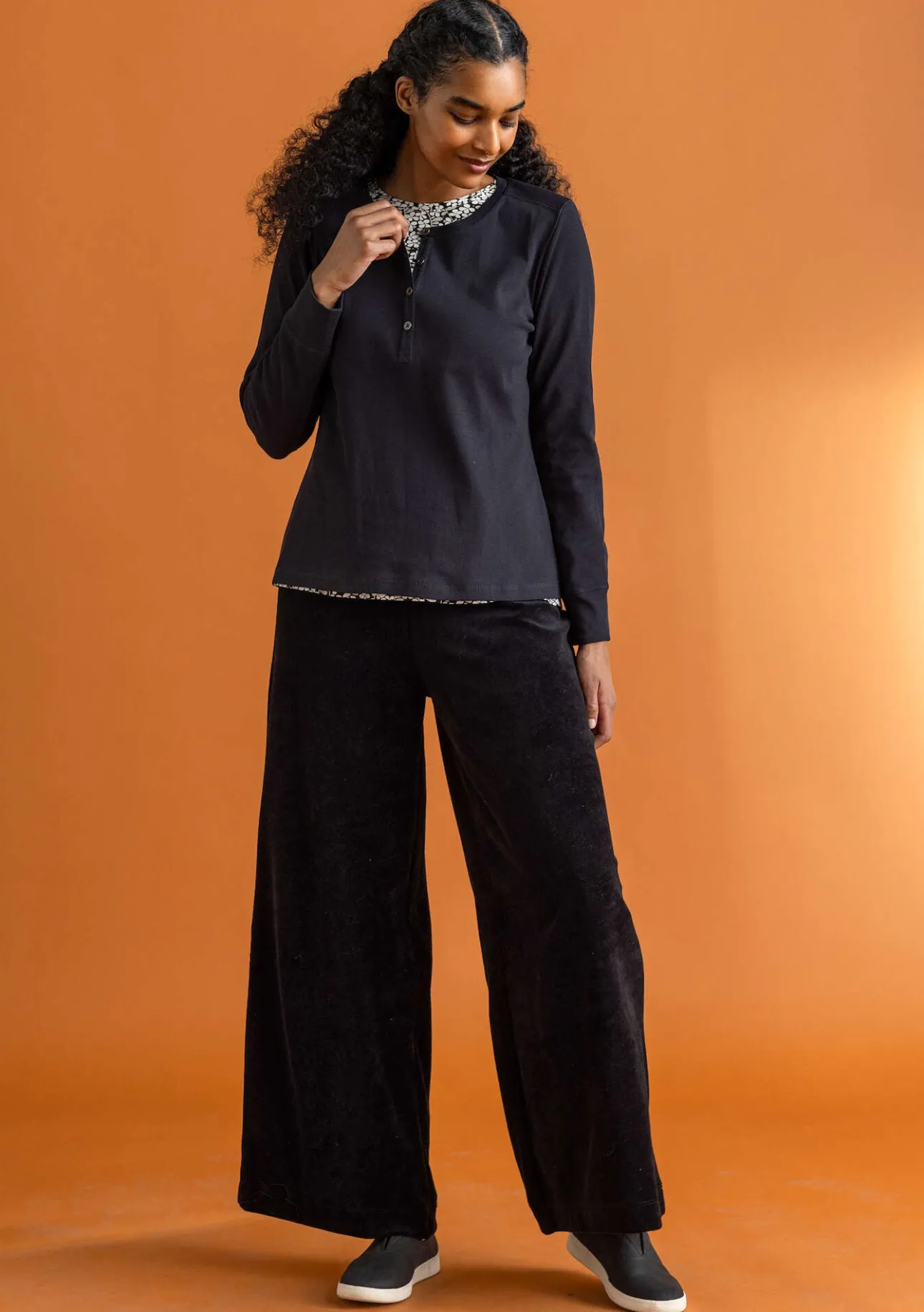 Gudrun Sjödén Velourshose aus Bio-Baumwolle/Recycling-Polyester> Hosen