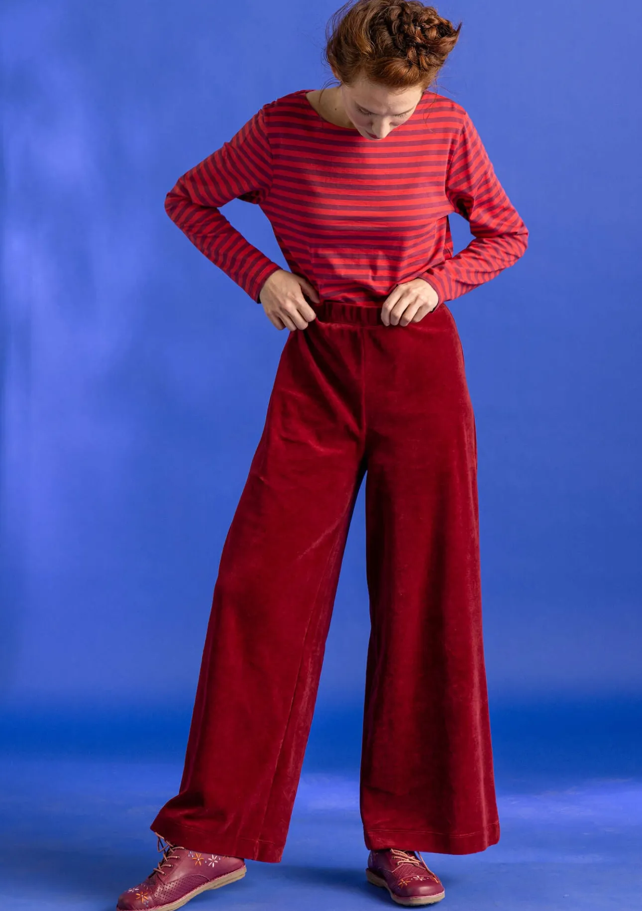 Gudrun Sjödén Velourshose aus Bio-Baumwolle/Recycling-Polyester> Hosen