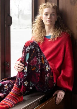 Gudrun Sjödén Velourshose „Fyrverkeri“ aus Bio-Baumwolle/Recycling-Polyester><noscript><img width=