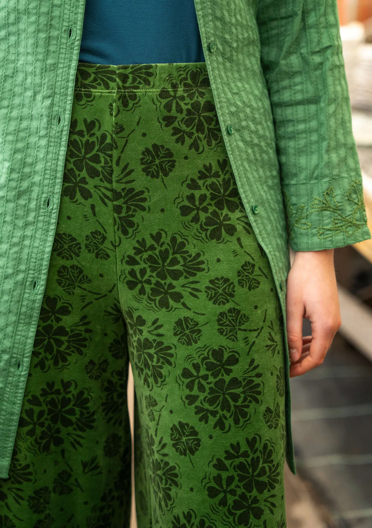 Gudrun Sjödén Velourshose „Selma“ aus Bio-Baumwolle/Recycling-Polyester> Hosen