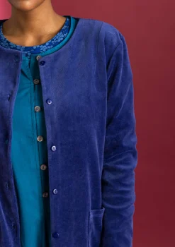 Gudrun Sjödén Veloursjacke aus Bio-Baumwolle/Recycling-Polyester> Strickjacken|Pullover & Shirts
