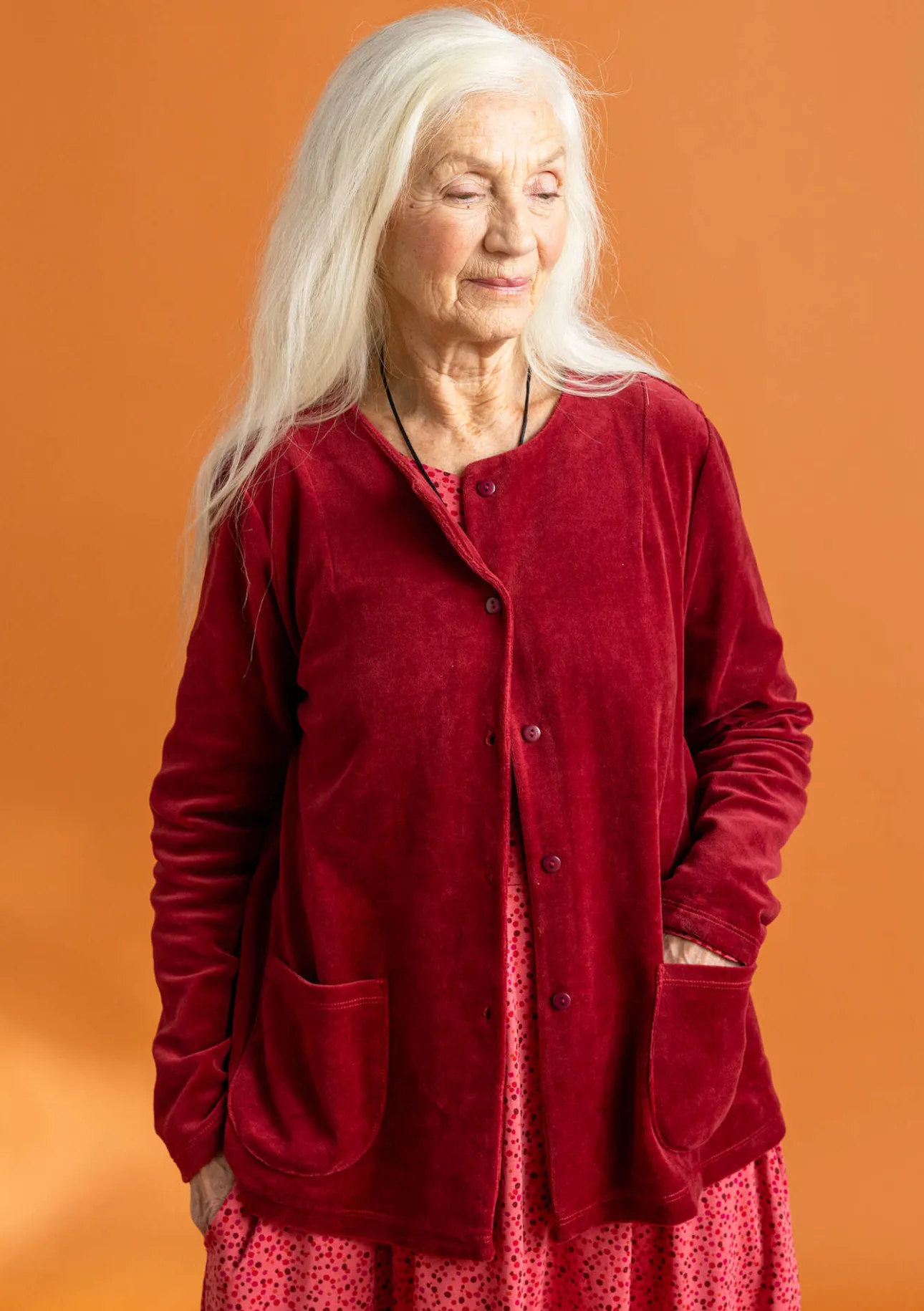 Gudrun Sjödén Veloursjacke aus Bio-Baumwolle/Recycling-Polyester> Strickjacken|Pullover & Shirts