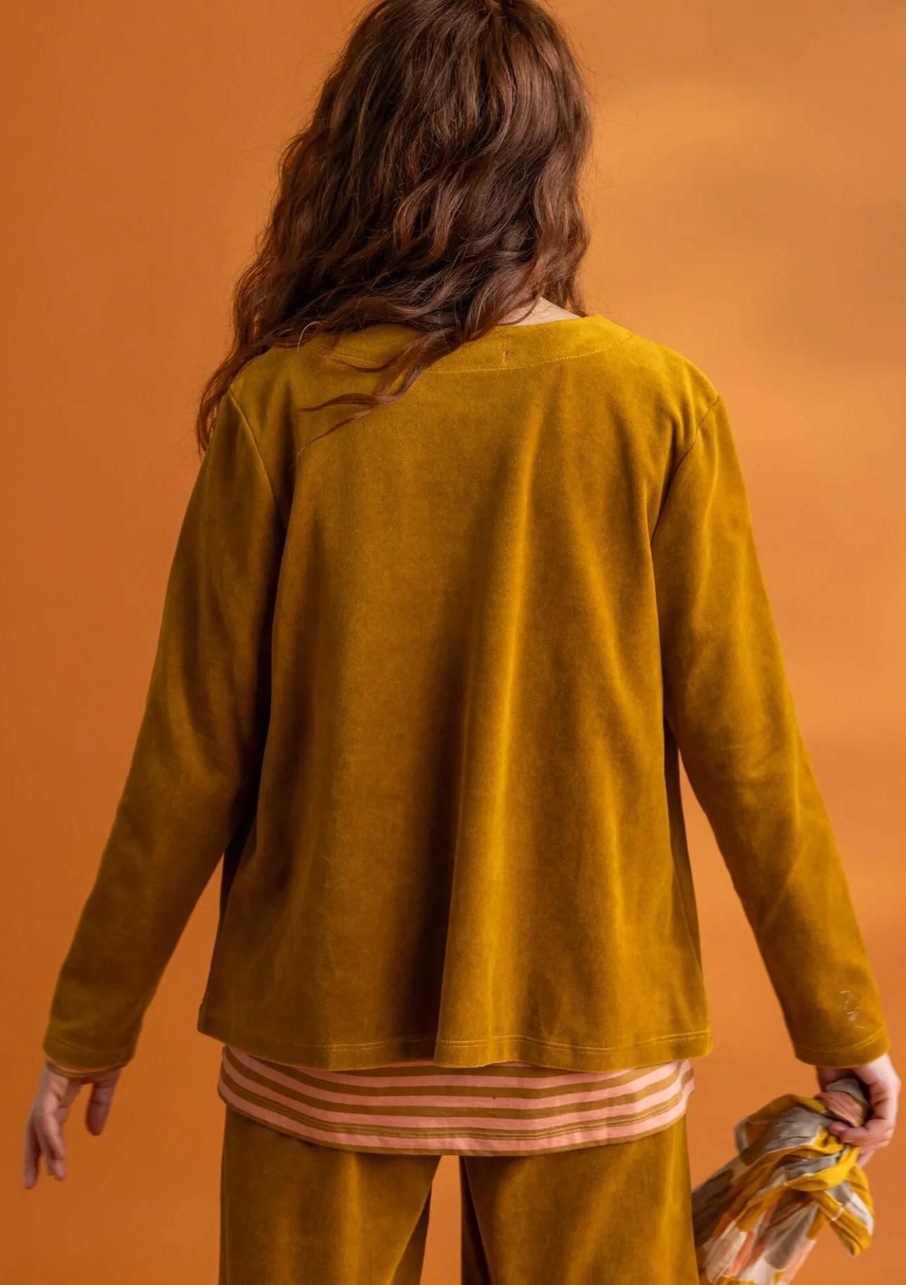 Gudrun Sjödén Veloursjacke aus Bio-Baumwolle/Recycling-Polyester> Strickjacken|Pullover & Shirts