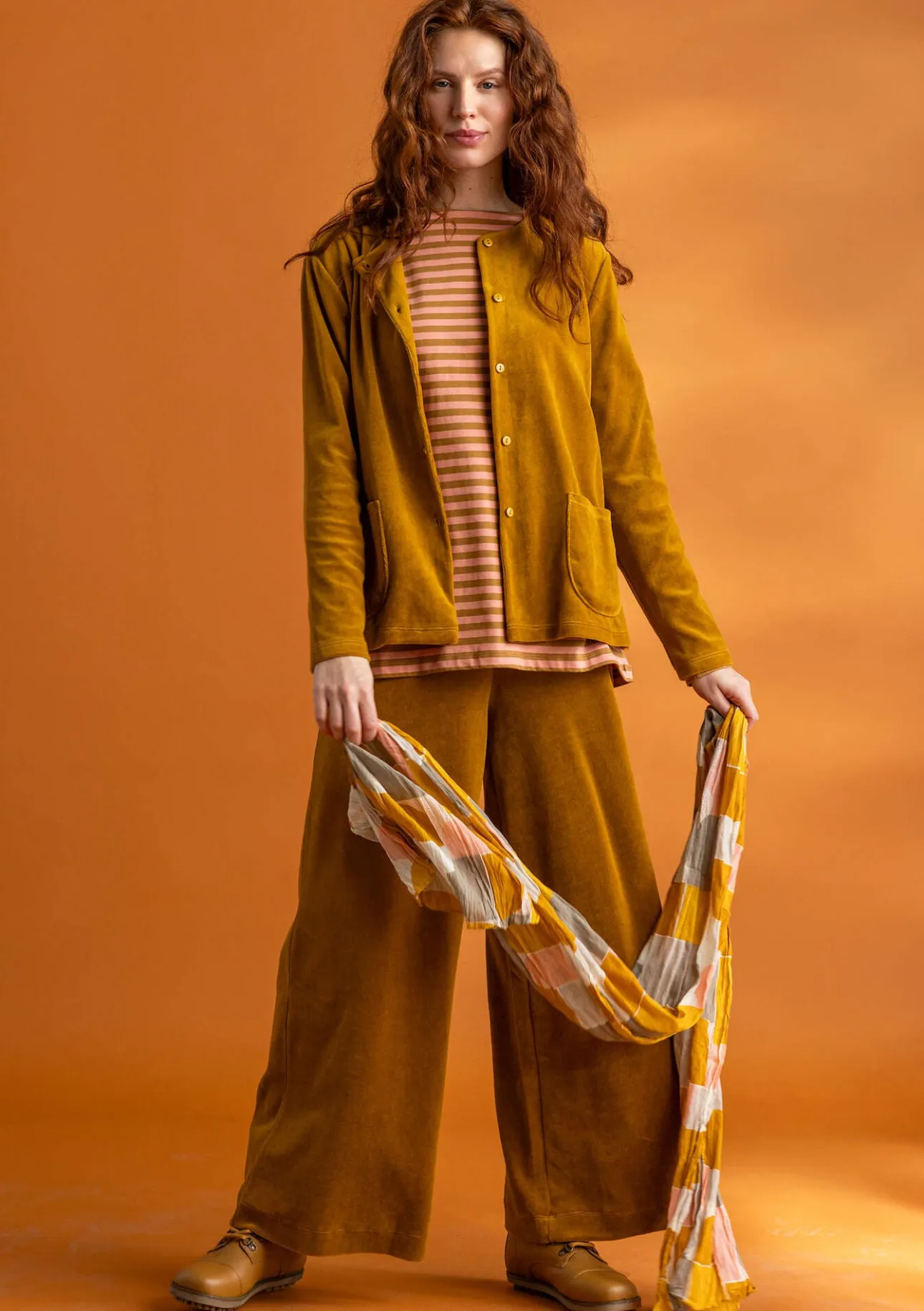 Gudrun Sjödén Veloursjacke aus Bio-Baumwolle/Recycling-Polyester> Strickjacken|Pullover & Shirts