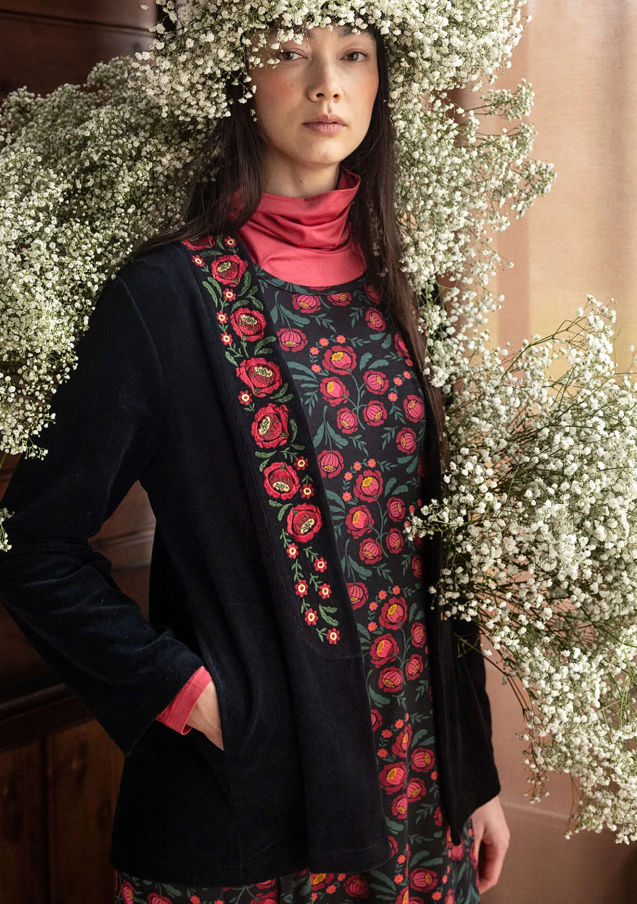 Gudrun Sjödén Veloursjacke „Nora“ aus Bio-Baumwolle/Recycling-Polyester> Jacken & Mäntel|Strickjacken