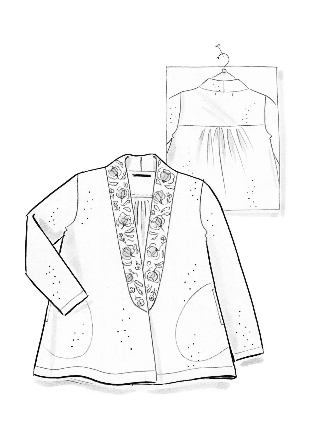 Gudrun Sjödén Veloursjacke „Nora“ aus Bio-Baumwolle/Recycling-Polyester> Strickjacken|Jacken & Mäntel