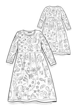 Gudrun Sjödén Velourskleid „Fyrverkeri“ aus Bio-Baumwolle/Recycling-Polyester><noscript><img width=
