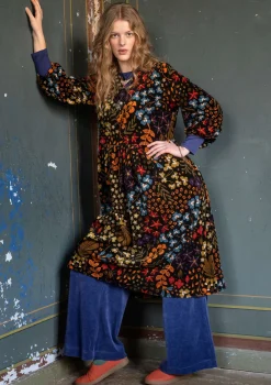 Gudrun Sjödén Velourskleid „Katla“ aus Bio-Baumwolle/Recycling-Polyester> Kleider