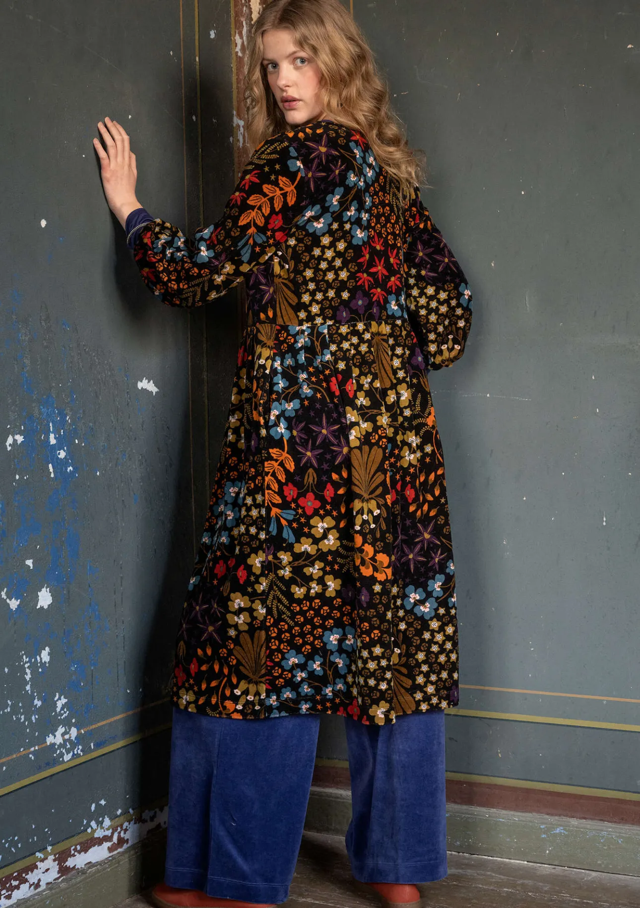 Gudrun Sjödén Velourskleid „Katla“ aus Bio-Baumwolle/Recycling-Polyester> Kleider