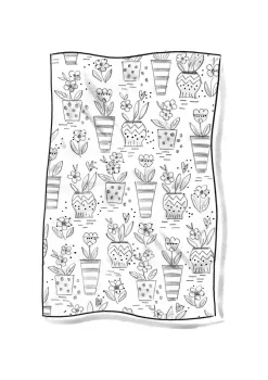 Gudrun Sjödén Wachstuch „Flower pots“ aus Bio-Baumwolle><noscript><img width=