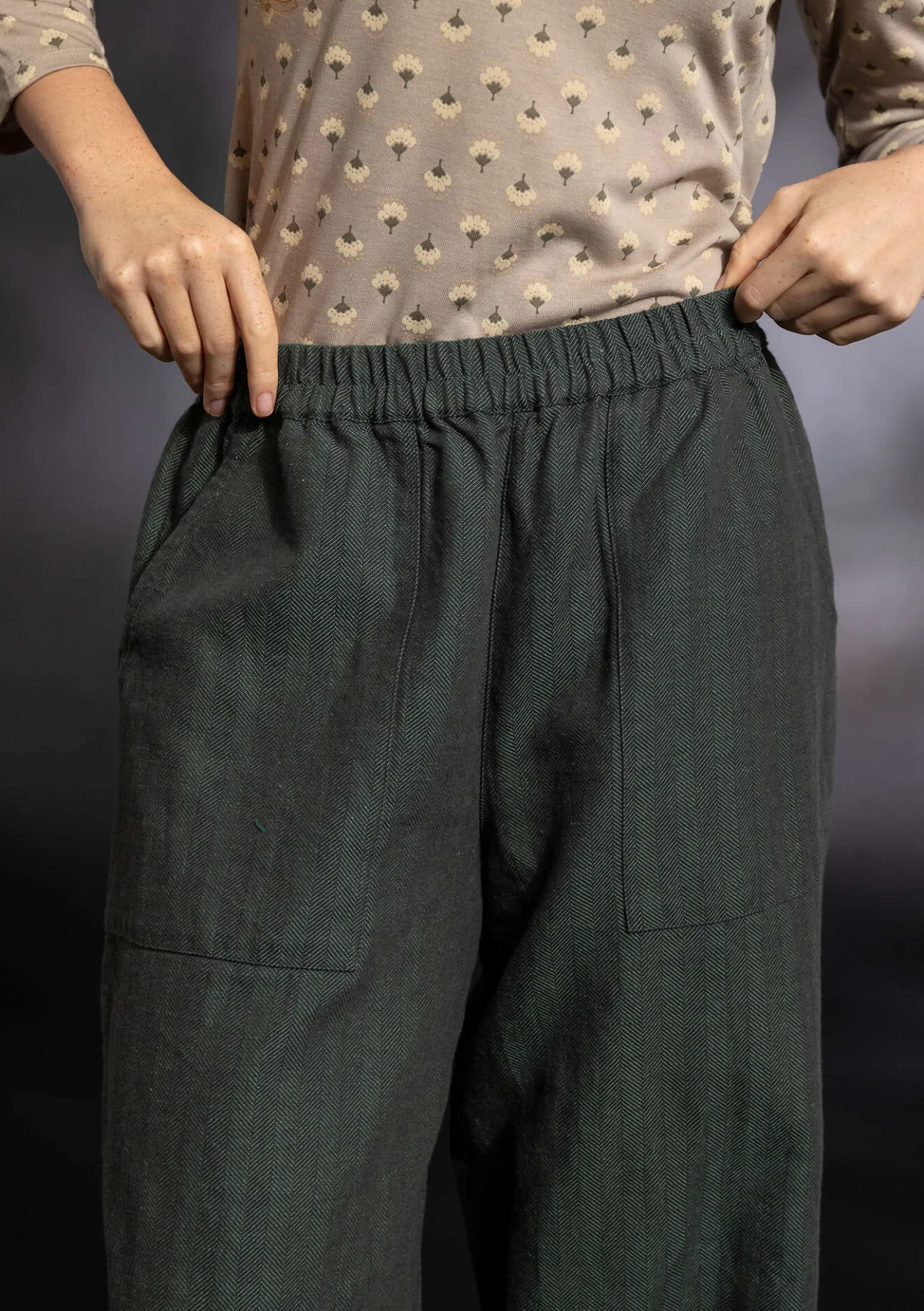 Gudrun Sjödén Webhose „Woodland“ aus Bio-Baumwolle/Leinen> Hosen