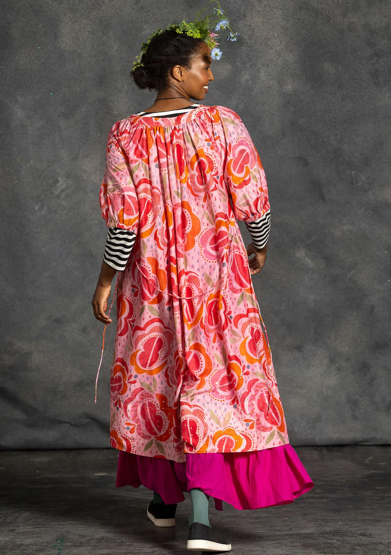 Gudrun Sjödén Webkleid „Great Rose“ aus Bio-Baumwolle/Seide> Kleider