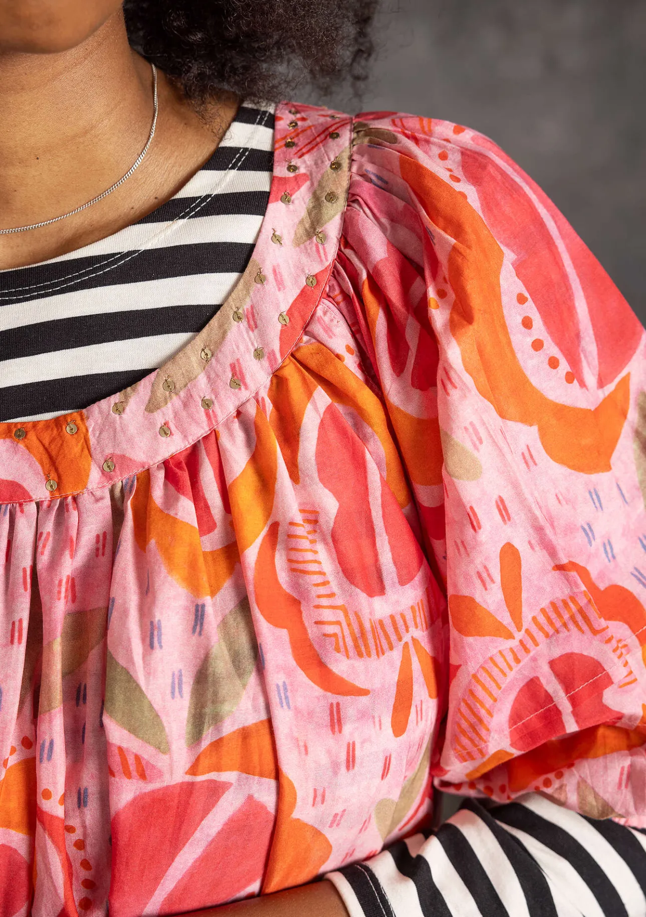 Gudrun Sjödén Webkleid „Great Rose“ aus Bio-Baumwolle/Seide> Kleider
