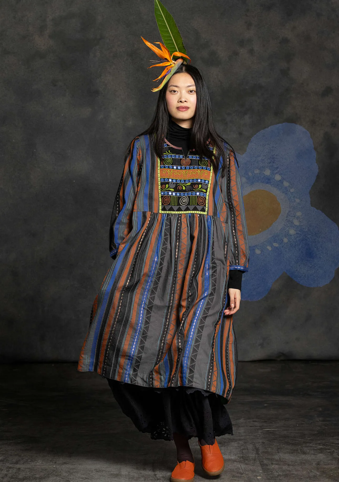 Gudrun Sjödén Webkleid „Jaipur“ aus Wolle/Baumwolle> Kleider