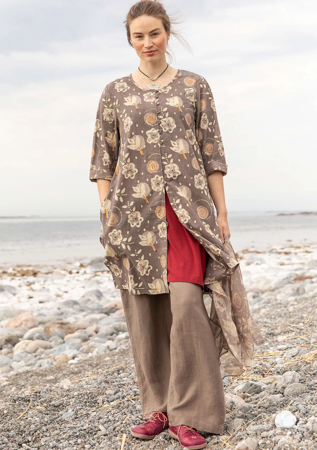 Gudrun Sjödén Webkleid „Kamala“ aus Bio-Baumwolle> Kleider
