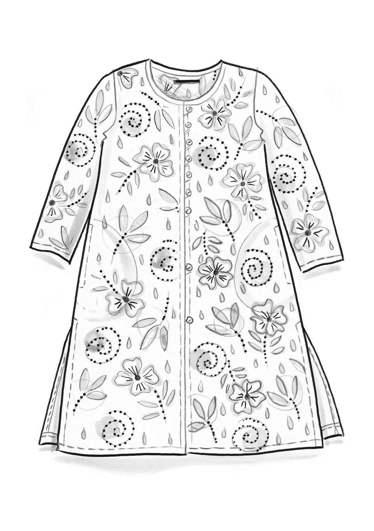 Gudrun Sjödén Webkleid „Kamala“ aus Bio-Baumwolle> Kleider