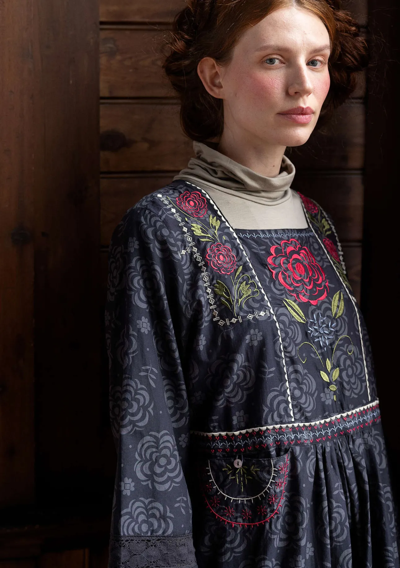Gudrun Sjödén Webkleid „Kamelia“ aus Bio-Baumwolle/Seide> Kleider