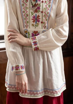 Gudrun Sjödén Webtunika „Wanja“ aus Bio-Baumwolle><noscript><img width=