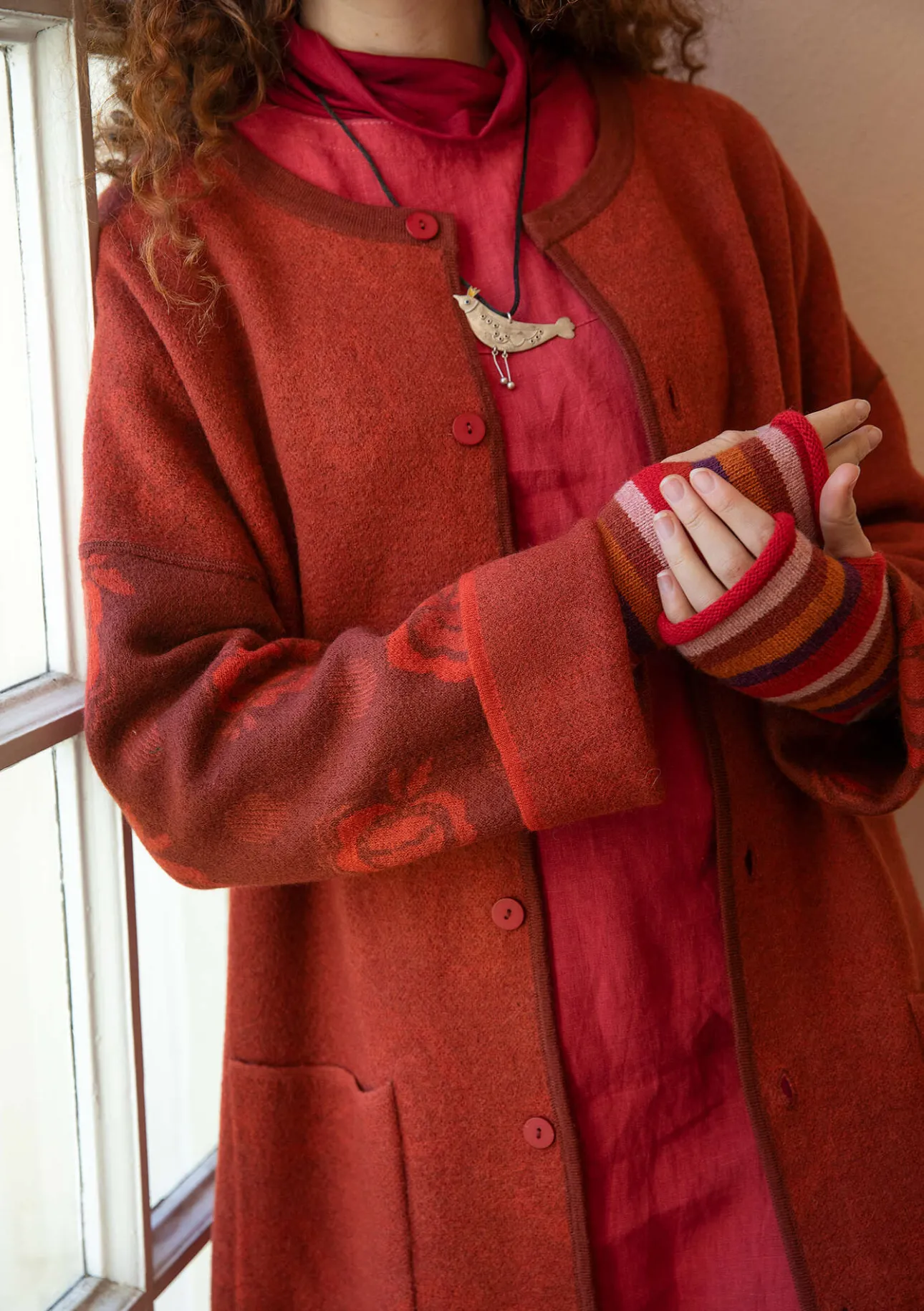 Gudrun Sjödén Wendemantel „Aria“ aus gefilztem Wollstrick> Jacken & Mäntel