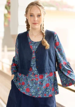 Gudrun Sjödén Weste „Stina“ aus Bio-Baumwollgewebe> Westen
