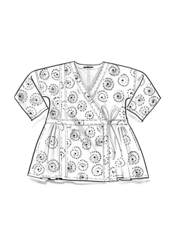 Gudrun Sjödén Wickelbluse „Clay“ aus Bio-Baumwolle><noscript><img width=