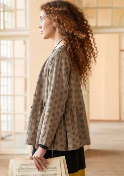 Gudrun Sjödén Wickelbluse „Piccolo“ aus Leinen><noscript><img width=