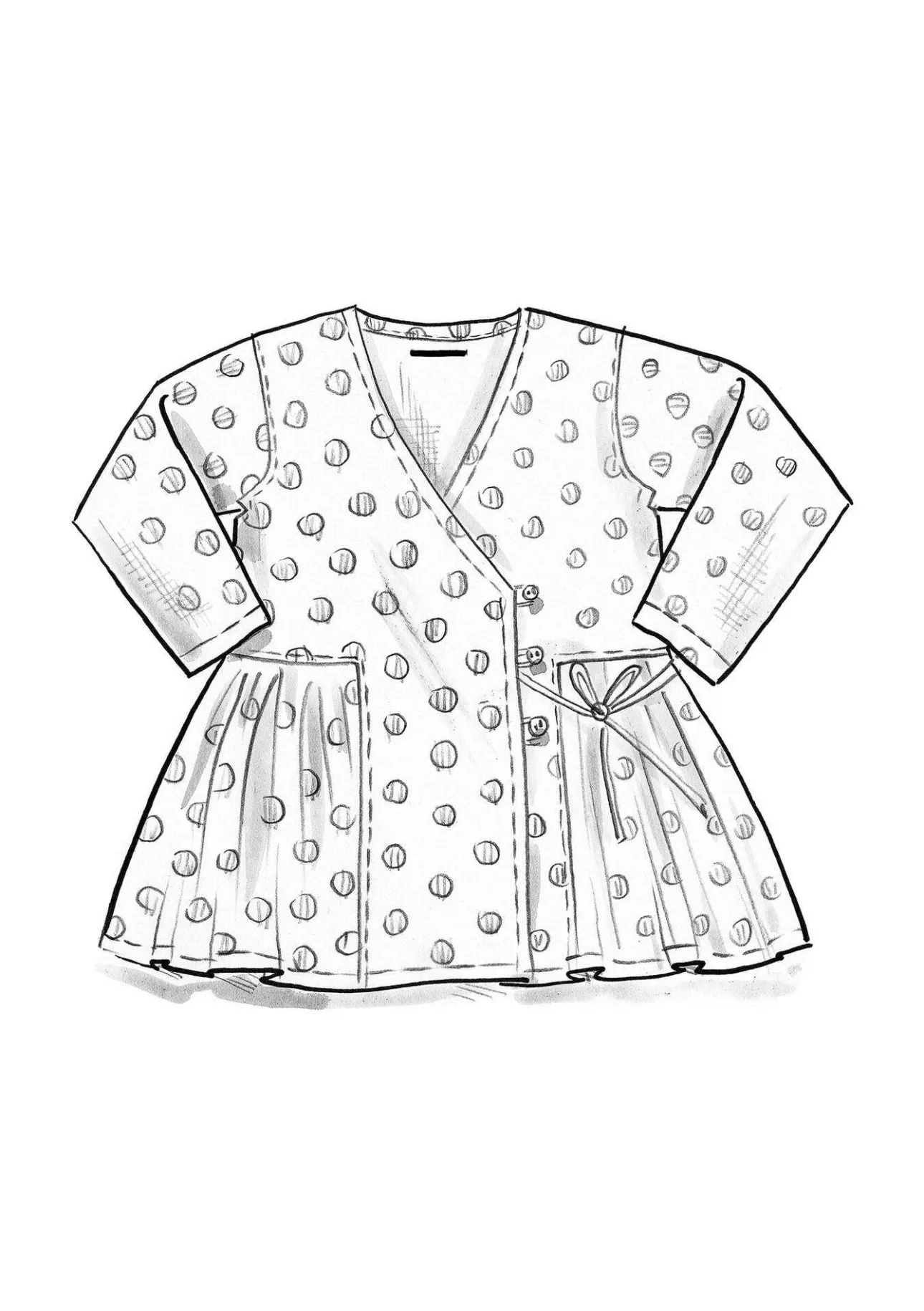 Gudrun Sjödén Wickelbluse „Piccolo“ aus Leinen> Blusen
