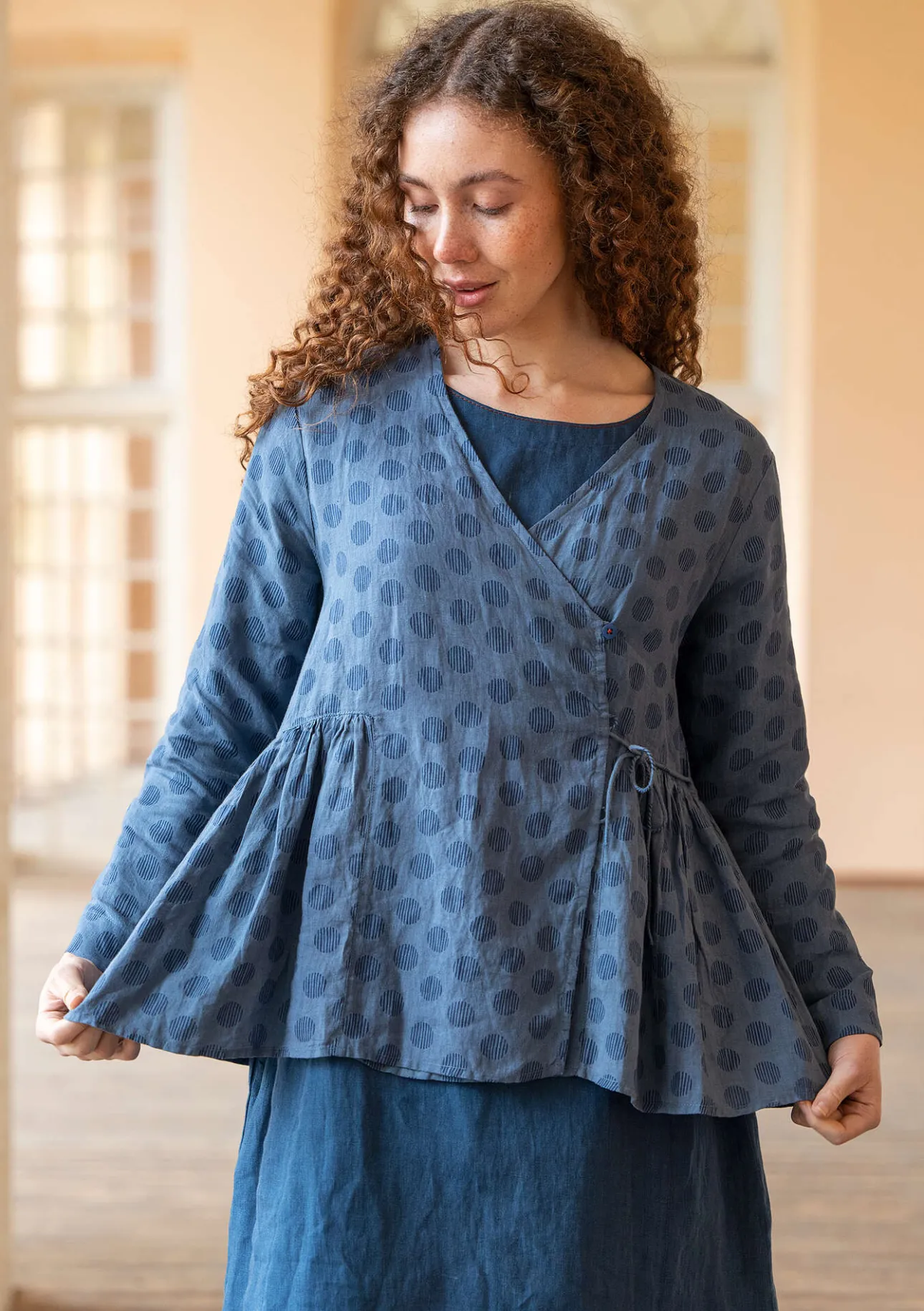 Gudrun Sjödén Wickelbluse „Piccolo“ aus Leinen> Blusen